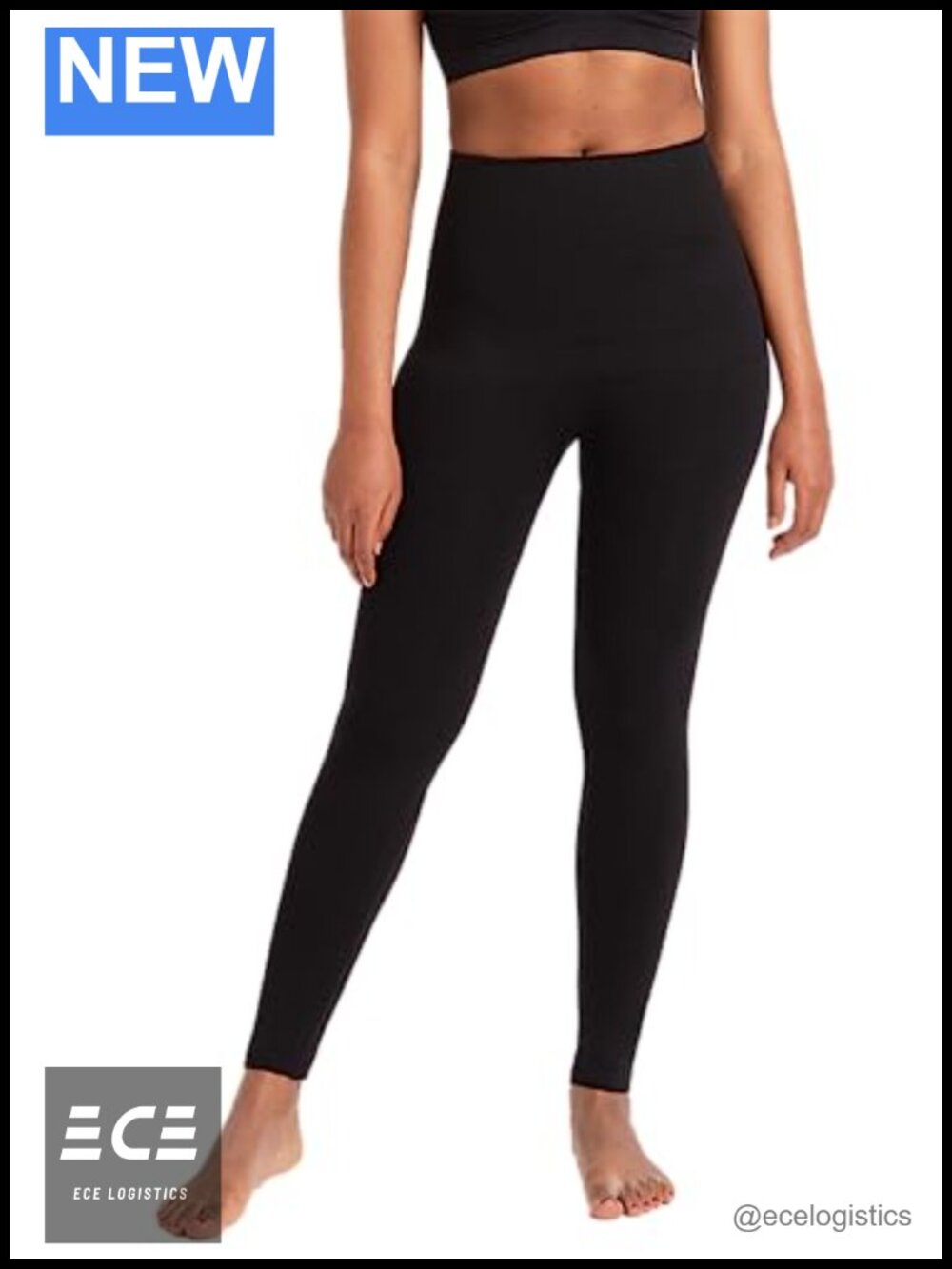 Mid-Waist Tummy Control Shaping Leggings - Non-See-Through Compression